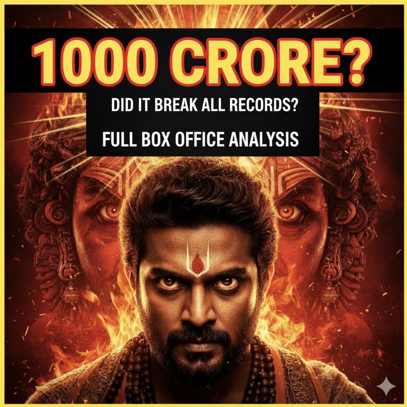 kantara-chapter-1-movie-poster-review, · rishab-shetty-kantara-chapter-1-scene · kantara-box-office-collection-graph